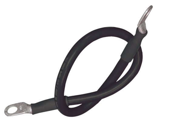 Ancor 2 AWG Battery Cable Assembly - 5/16" Stud - Black - 18"