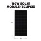 Go Power 190W RIGID Eclipse Solar Panel