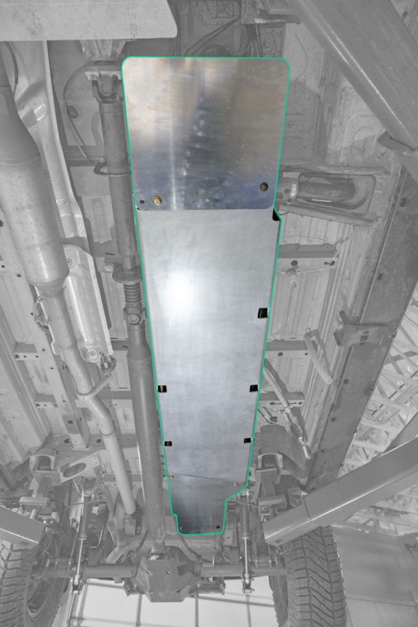 FUEL TANK SKID PLATE, S&B EXTENDED RANGE COMPATIBLE - SPRINTER 4X4 AND AWD (2019+) by VAN COMPASS - Image 3