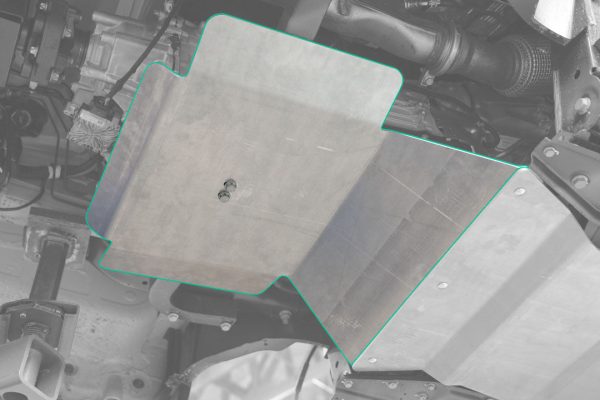 TRANSMISSION AND TRANSFER CASE SKID PLATE - SPRINTER AWD (2023+ 2500) by VAN COMPASS