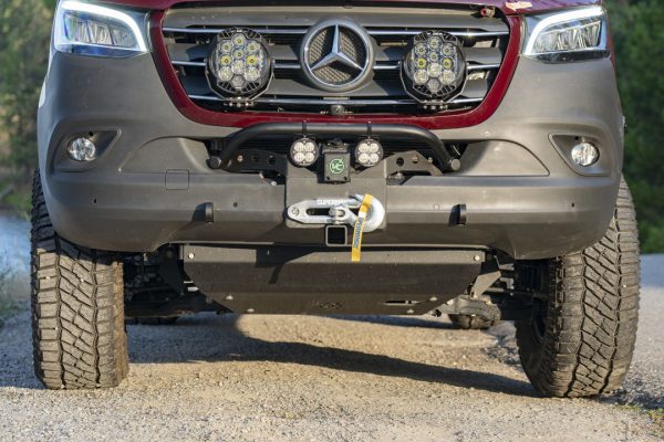 FRONT WINCH MOUNT WITH BULL BAR - SPRINTER (2019+) by VAN COMPASS - Image 2