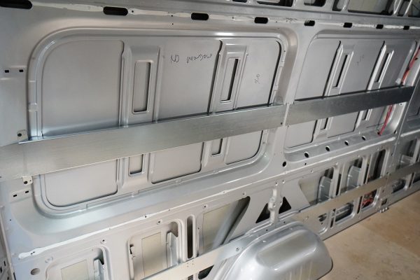 07+ Sprinter Van 170 - 43" - 45" High Panel Bed Wall Brace Kit