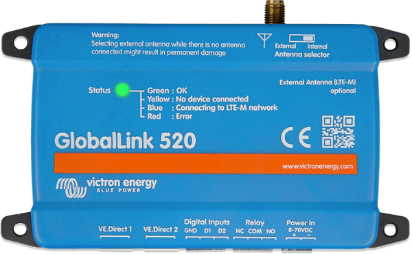 Victron GlobalLink 520: 4G LTE-M Connectivity for Off-Grid Systems | 5 Years Free Service